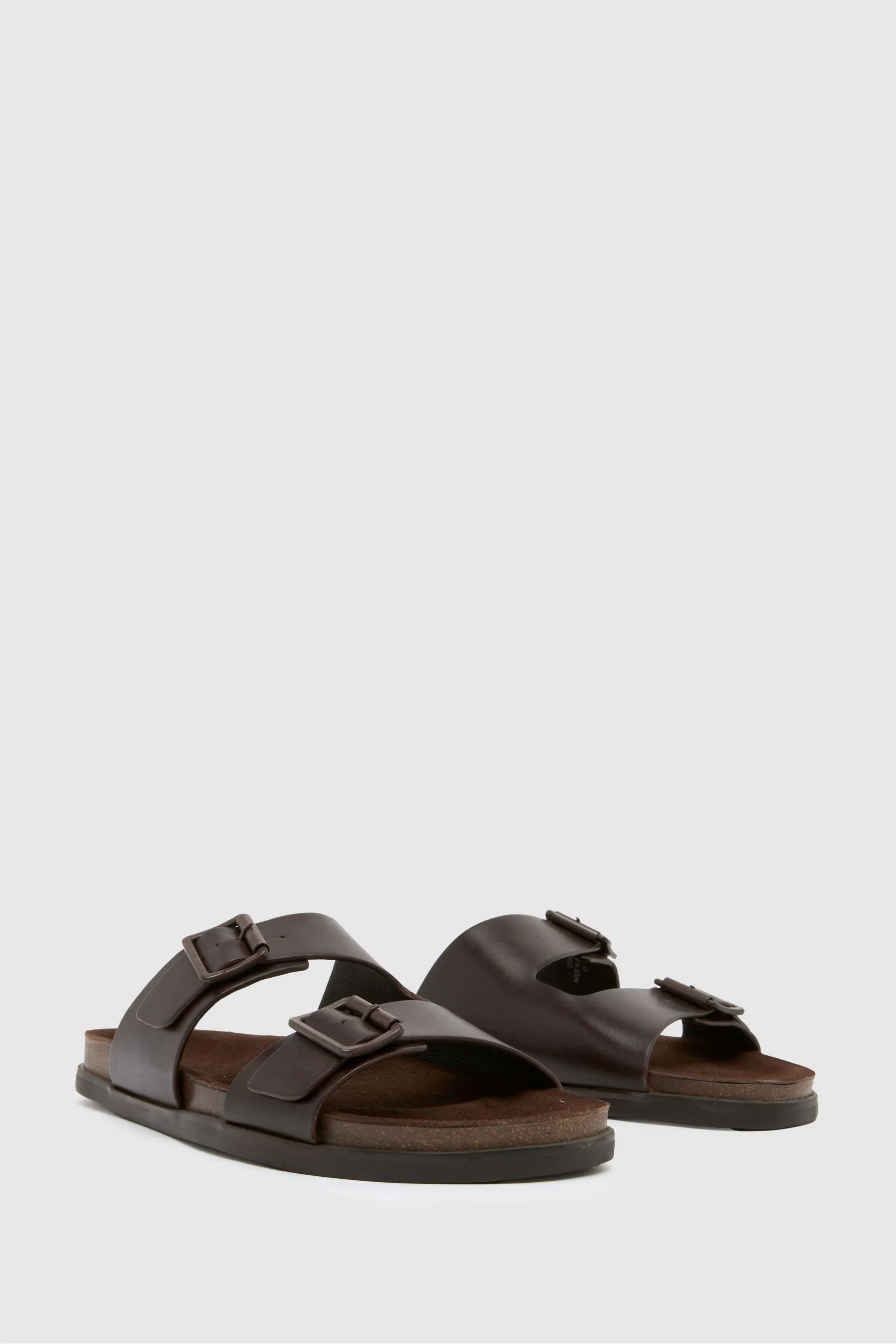 Schuh Santiago - Marrone con fibbia - Sandali