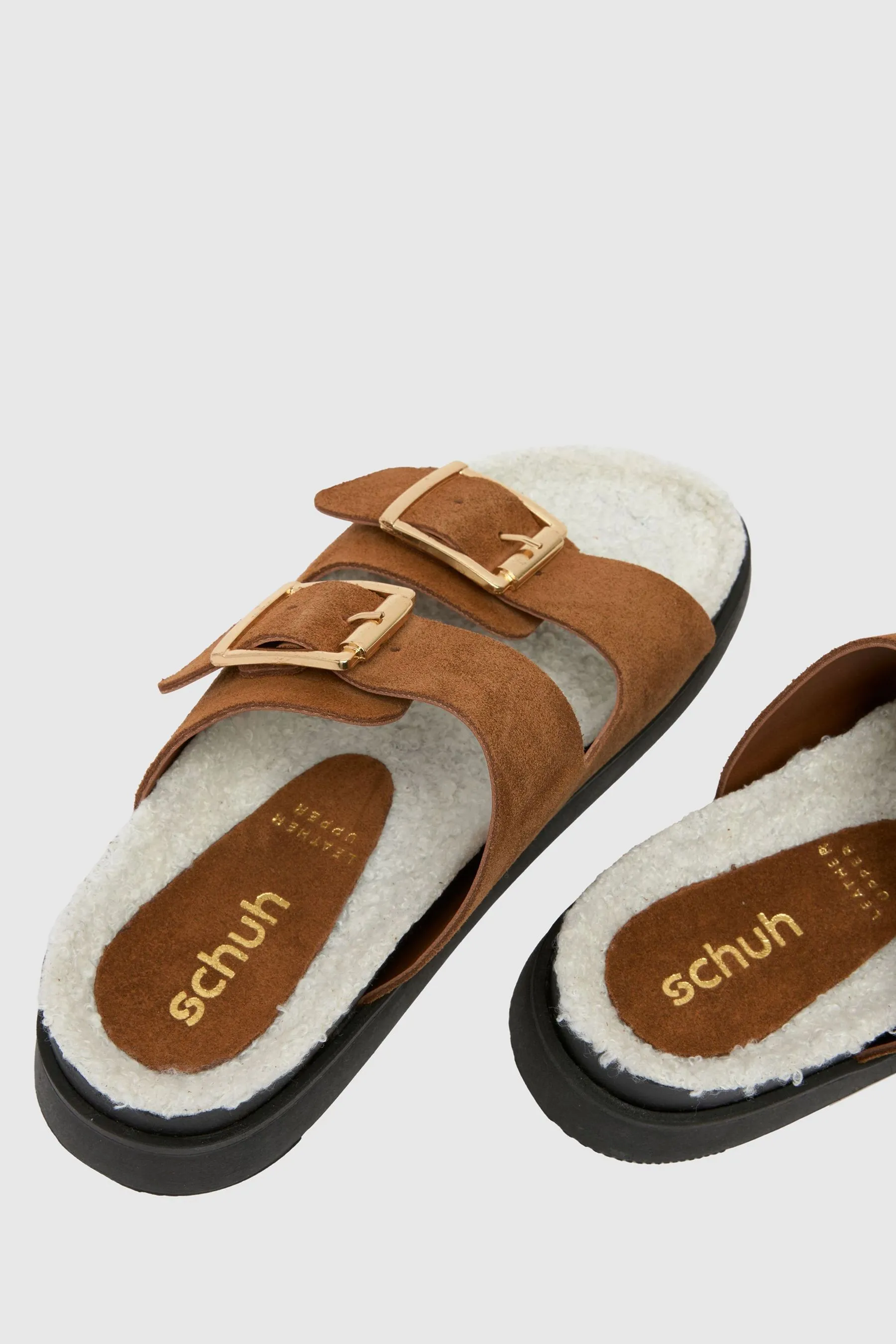 Schuh - Truvy - Marrone a calza con fibbia - Sandali