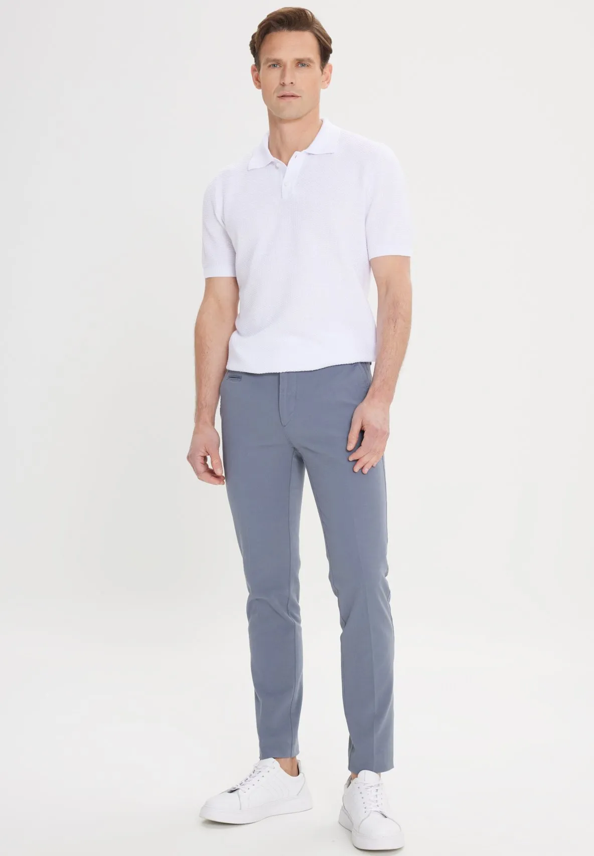 SLIM FIT SIDE POCKET - Pantaloni