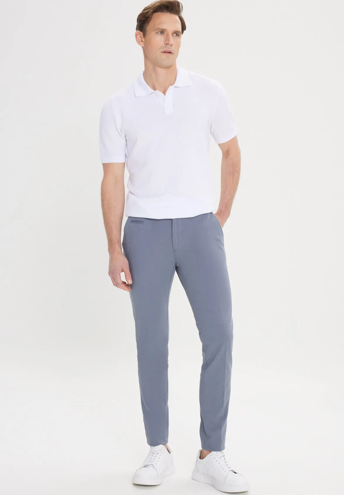 SLIM FIT SIDE POCKET - Pantaloni