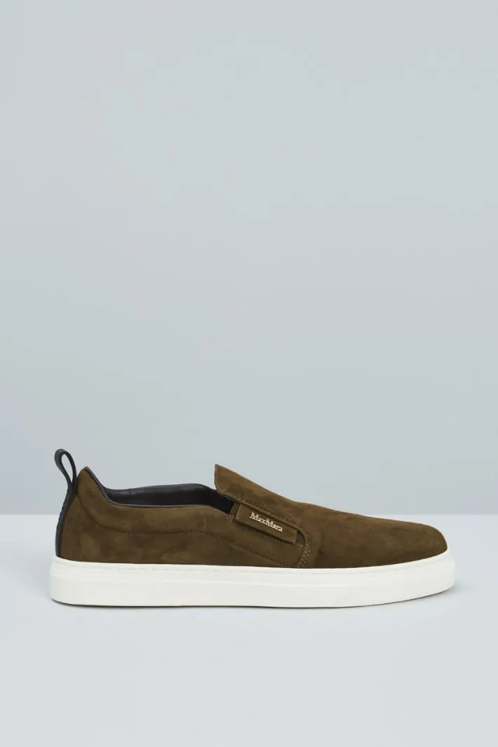 Slip on in pelle scamosciata