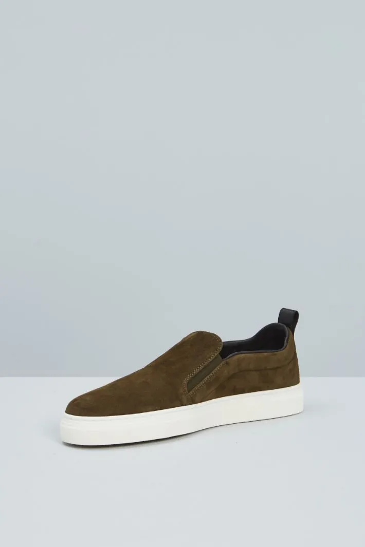 Slip on in pelle scamosciata