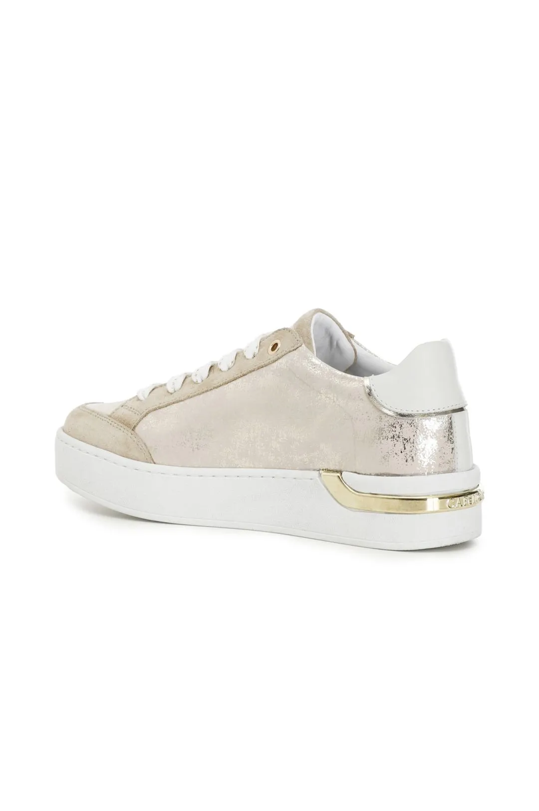 sneakers in pelle metallizzata