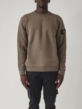 STONE ISLAND  Felpa uomo Stone Island in cotone organico Militare